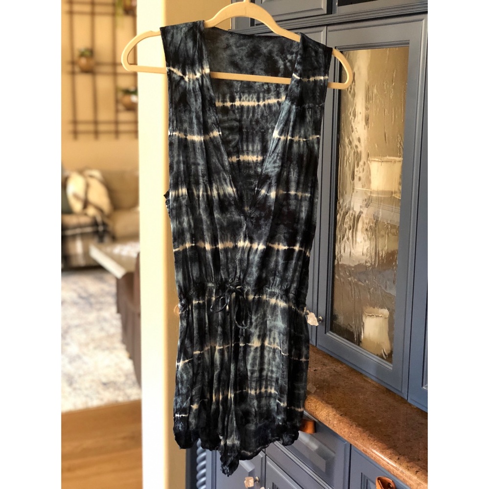 Blue Tie Dye Romper